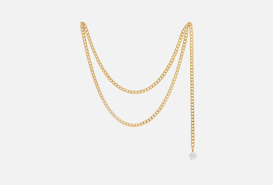 Цепь-пояс VERUSCHKA С жемчужной подвеской в золотом цвете 1 шт