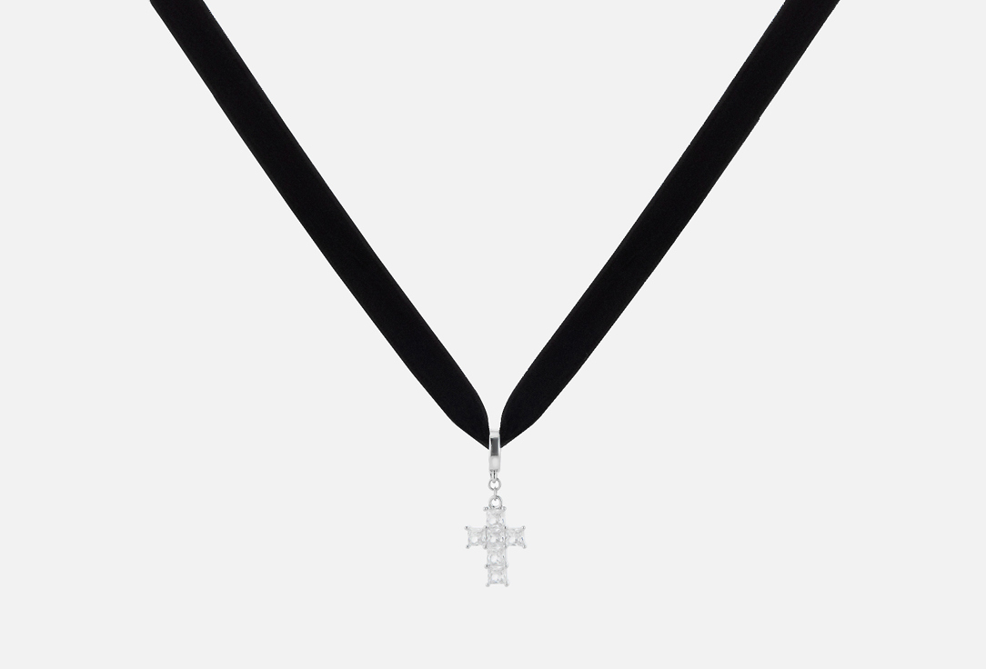 

Чокер из бархата VERUSCHKA, С подвеской Крест 1 шт