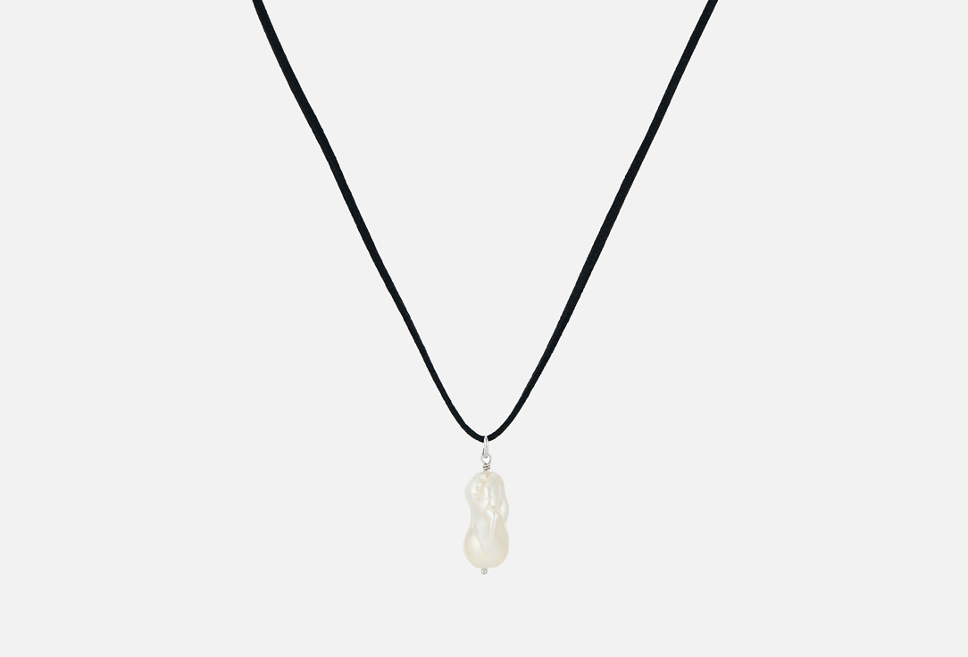 Изображение товара Замшевый шнурок Veruschka с барочным жемчугом 90 см Россия