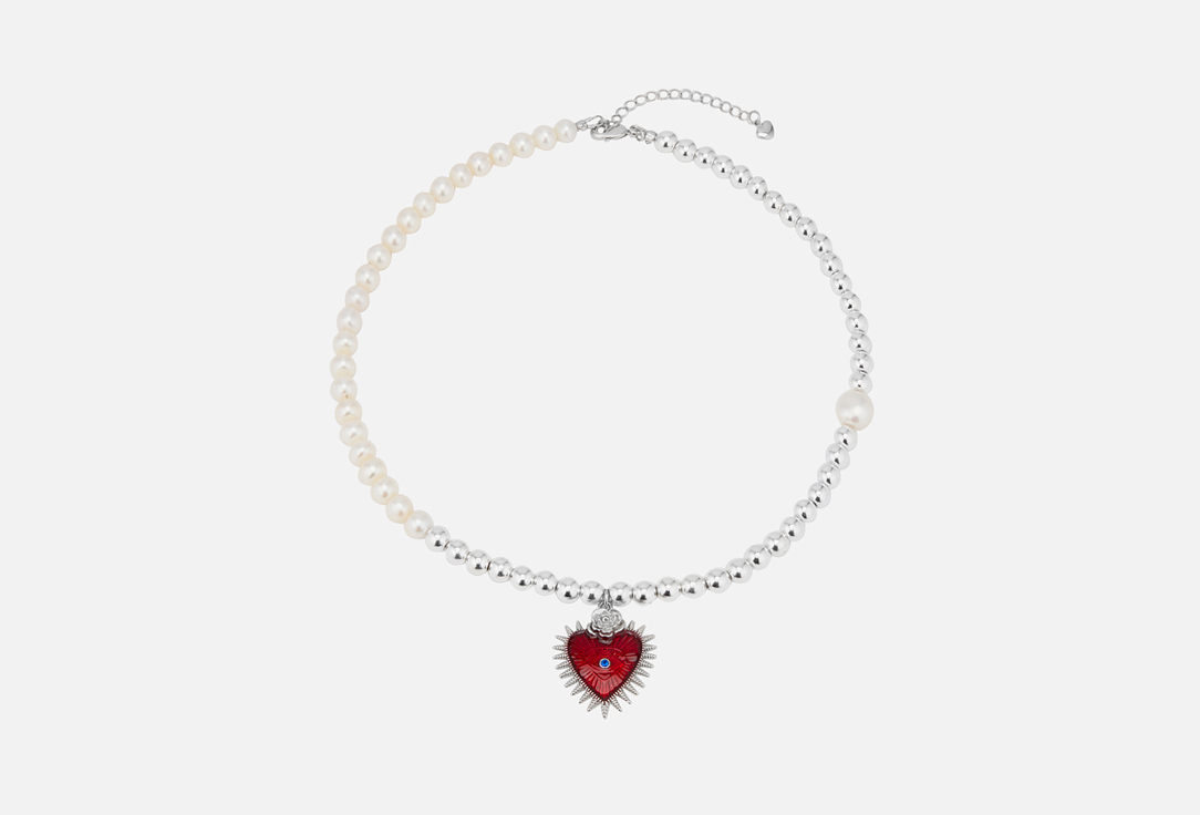 

колье SWEET HONEY JEWELRY, Heart and rose 1 шт