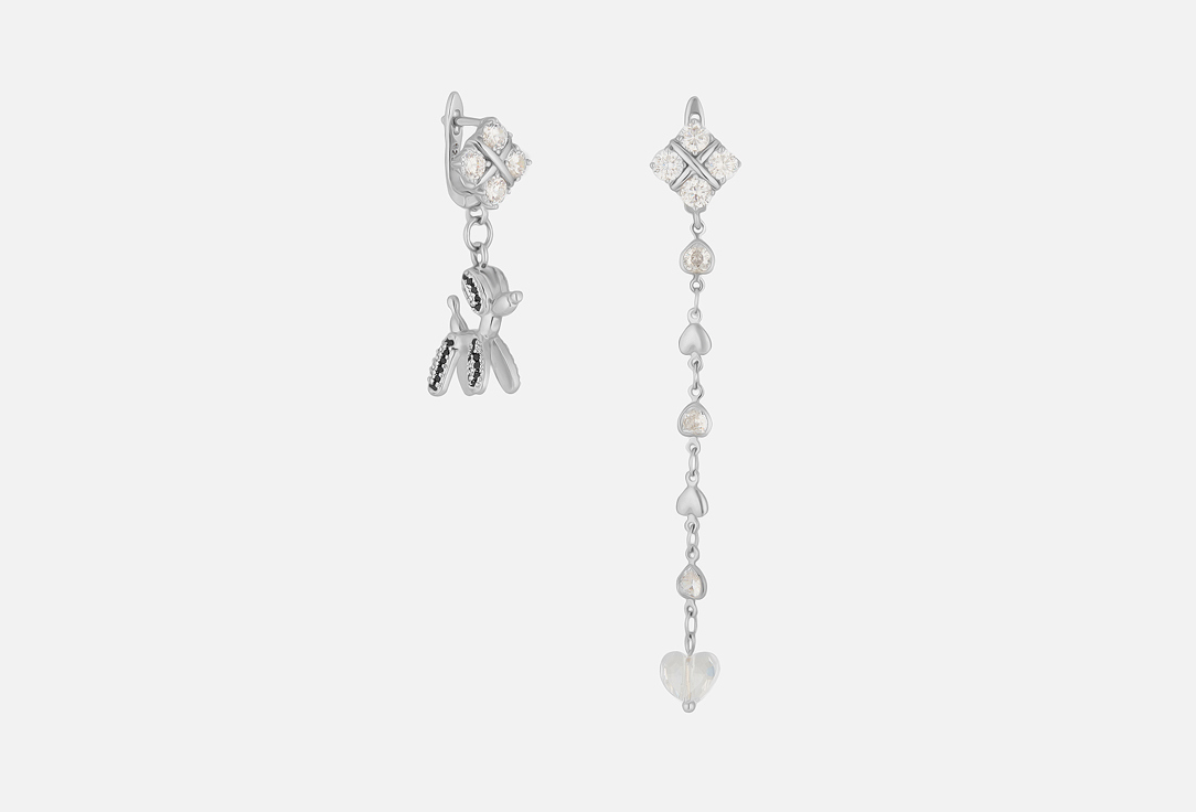 

серьги SWEET HONEY JEWELRY, Black dog 2 шт