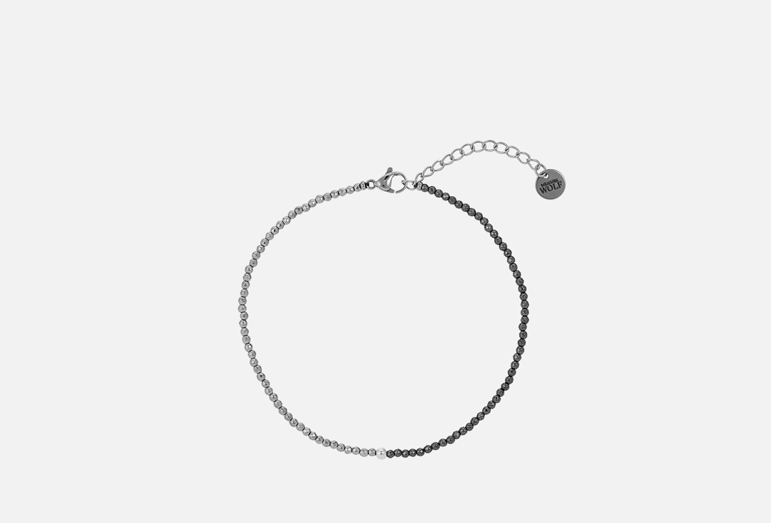 Изображение товара Анклет Mr&Mrs Wolf из гематита двух цветов длиной 22+4 см для женщин