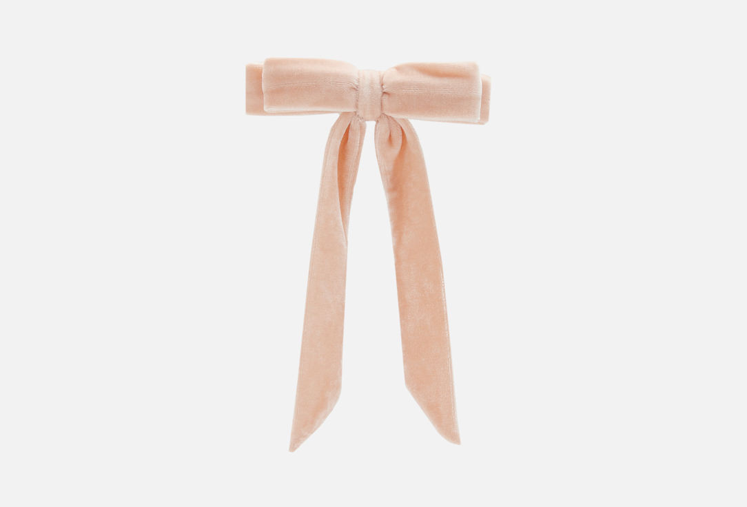 

бант для волос с длинными лентами БАБУШКИНЫ СВЯЗИ, Бархатный Светло-розовый 1 шт