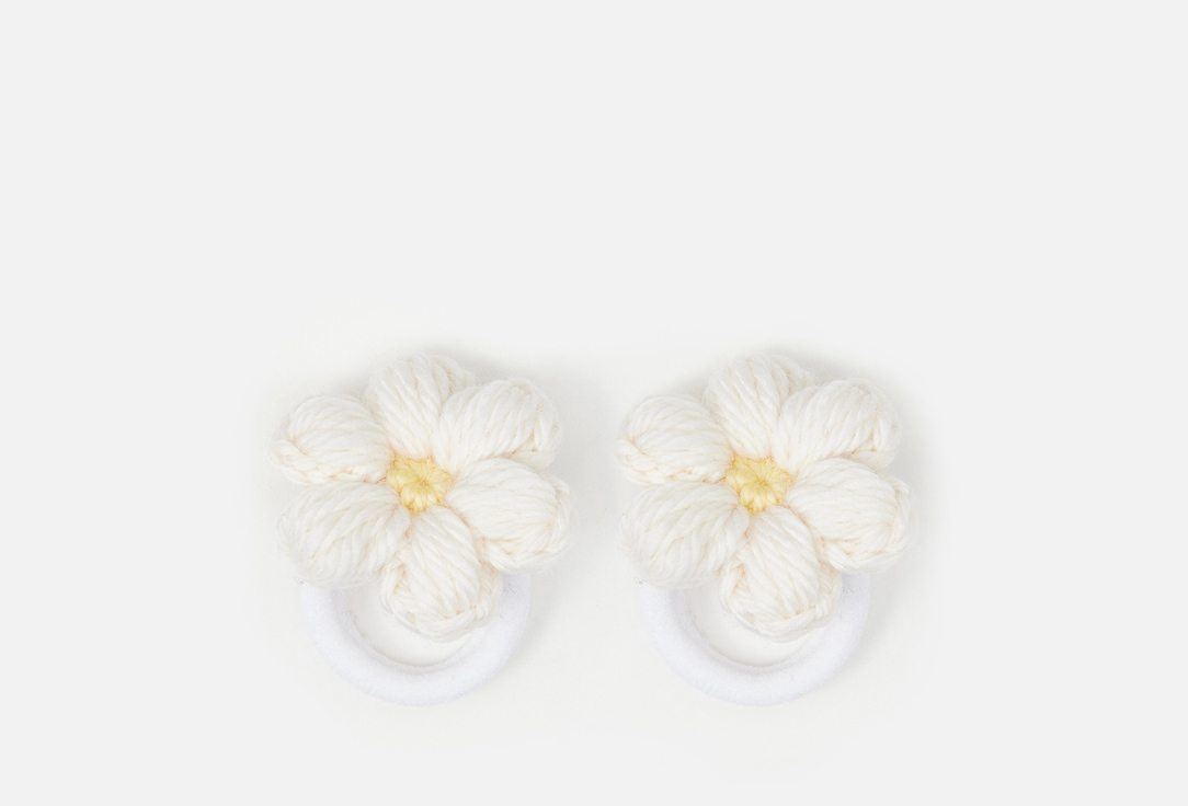 

Ромашки на резинках для волос БАБУШКИНЫ СВЯЗИ, Вязаные ромашки 2 шт