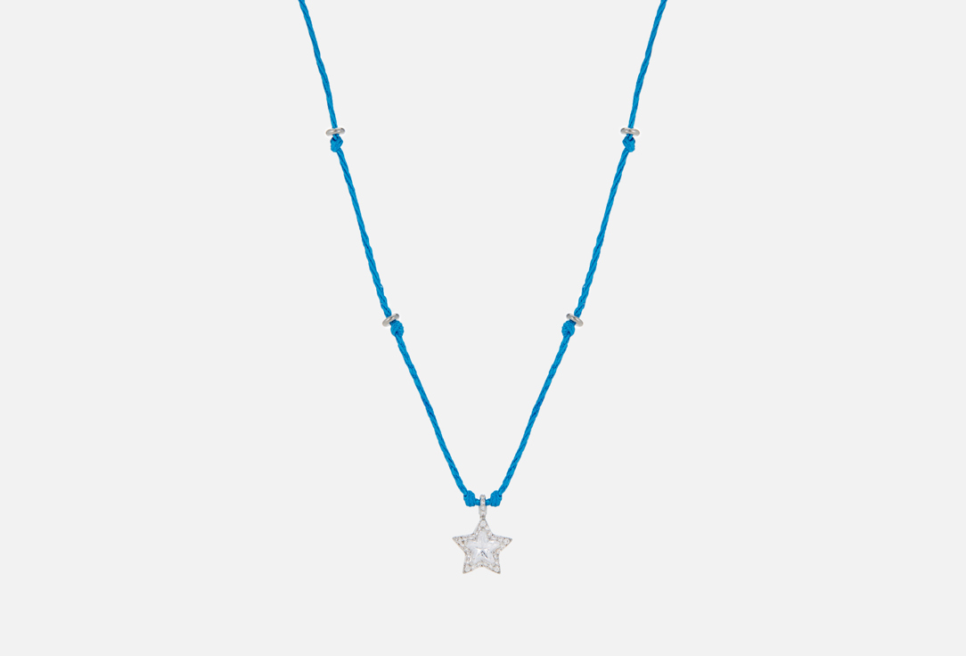 

Шнурок на шею MR&MRS WOLF, C подвеской в виде звезды 1 шт