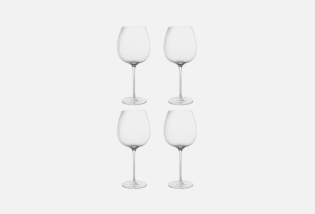 

Набор бокалов для вина LIBERTY JONES, Прозрачный, Alice Red 4 шт