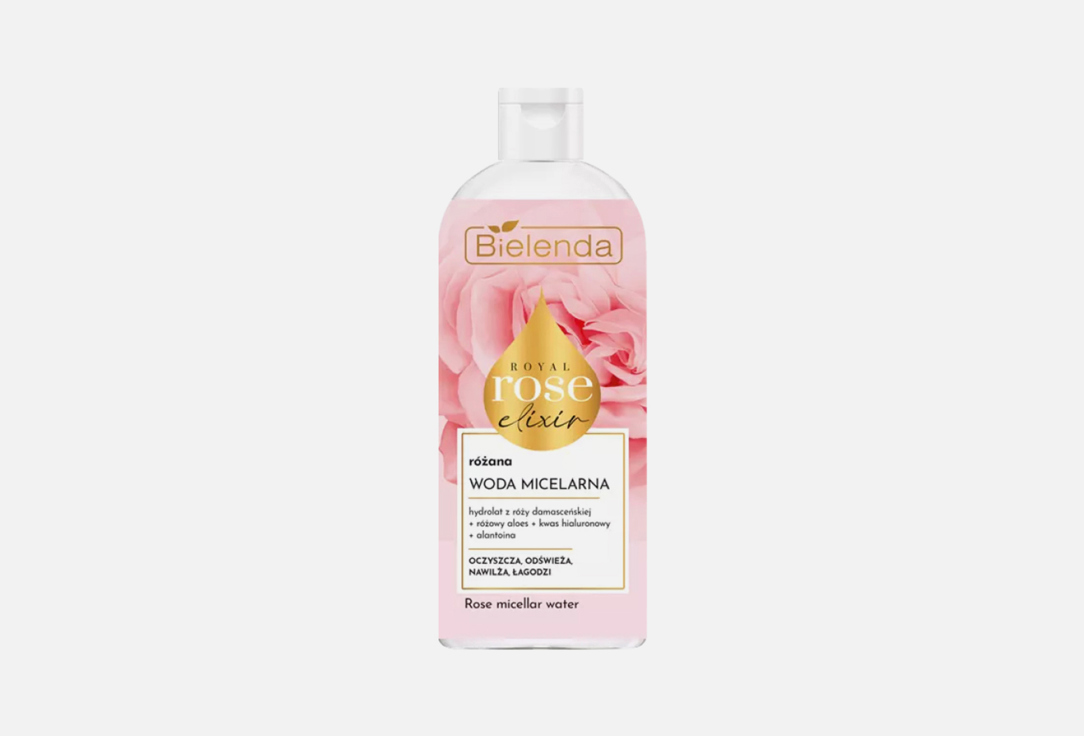 мицеллярная вода для снятия макияжа BIELENDA ROYAL ROSE ELIXIR Pink 400 мл цена и фото