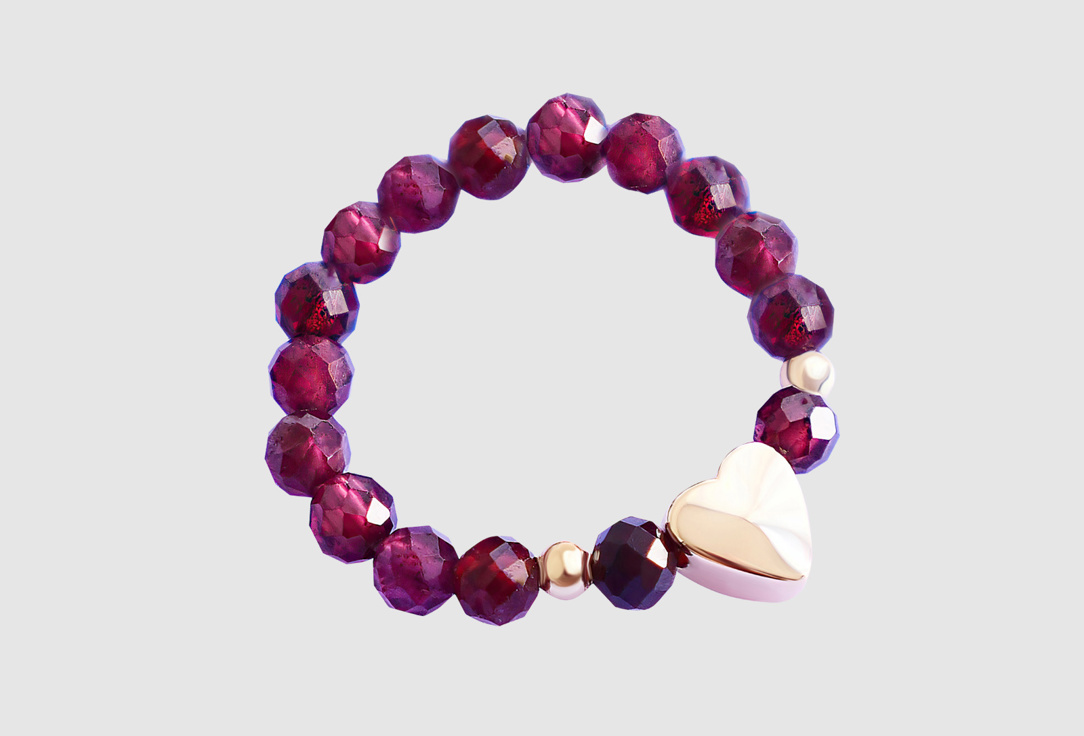 

Кольцо LITTLE MYSTERY, Из граната Символ любви 17-19 мл