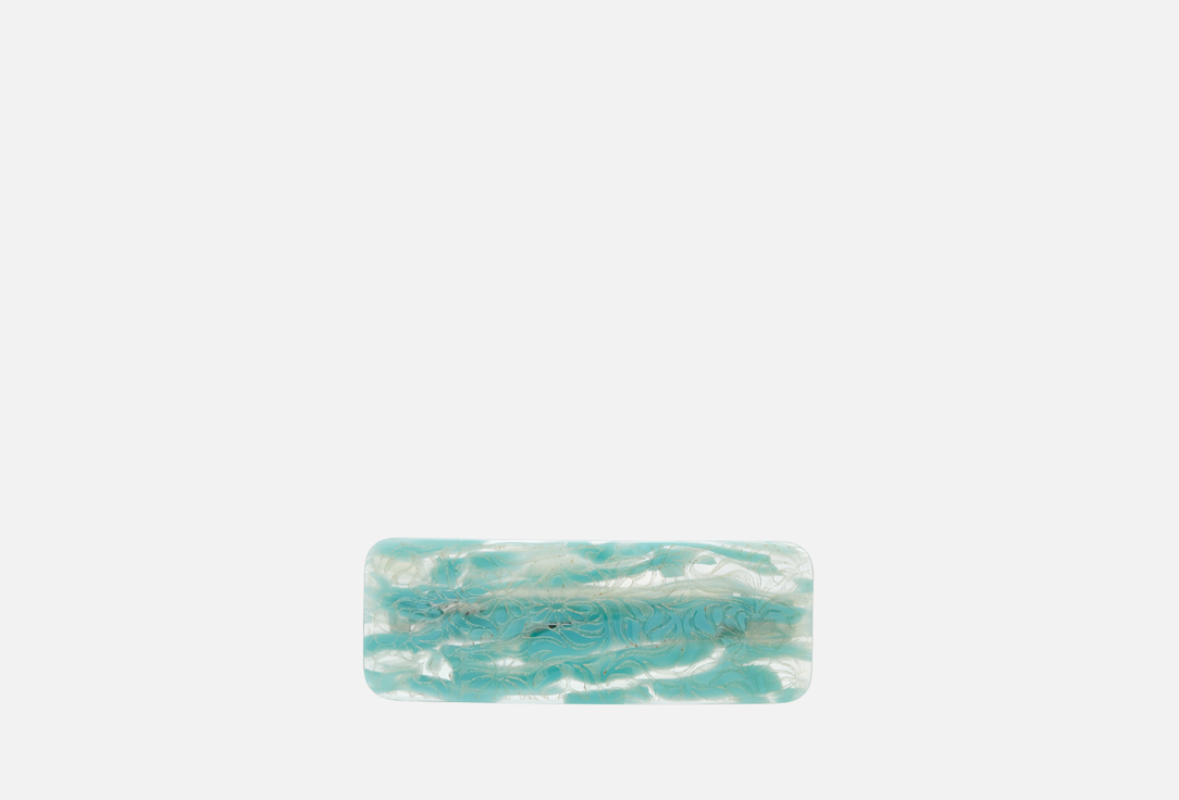 Изображение товара Заколка для волос ручная Макси с аква орнаментом Италия