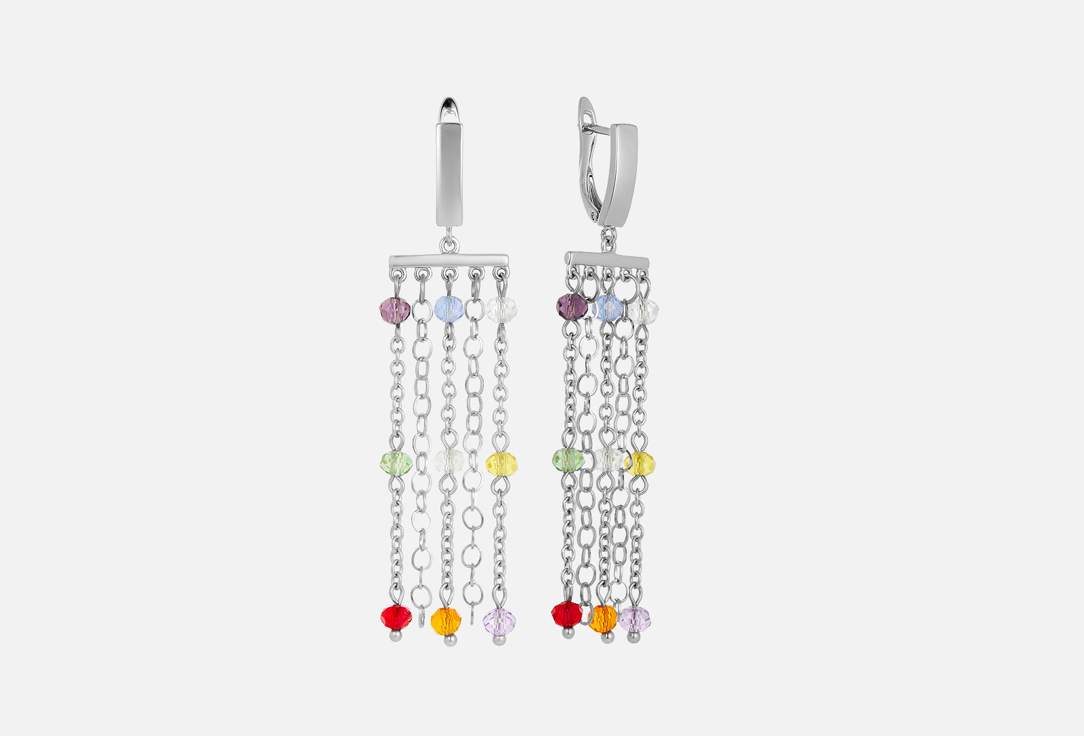 Изображение товара Серьги Koshika с пятью разноцветными подвесками