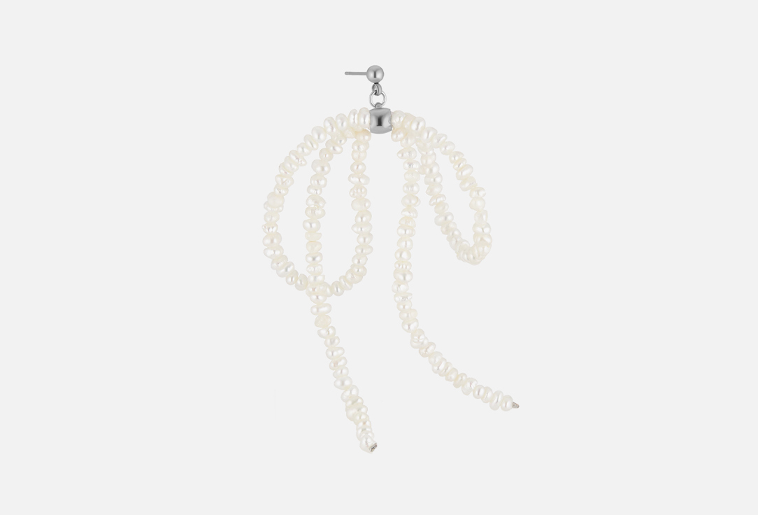 Серьга-бантик HOLLY JUNE Pearly Bow Earring 1 шт