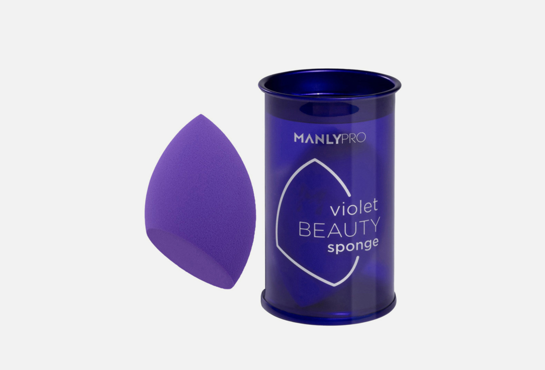 Изображение товара Спонж для макияжа Manly PRO Violet beauty sponge - универсальный инструмент для тональных средств