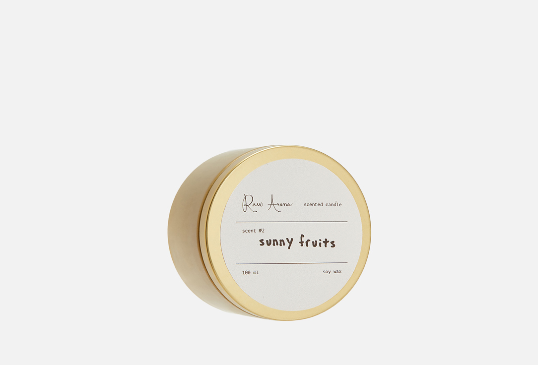 

Аромасвеча RAW AROMA, Белый, Sunny Fruits 100 мл