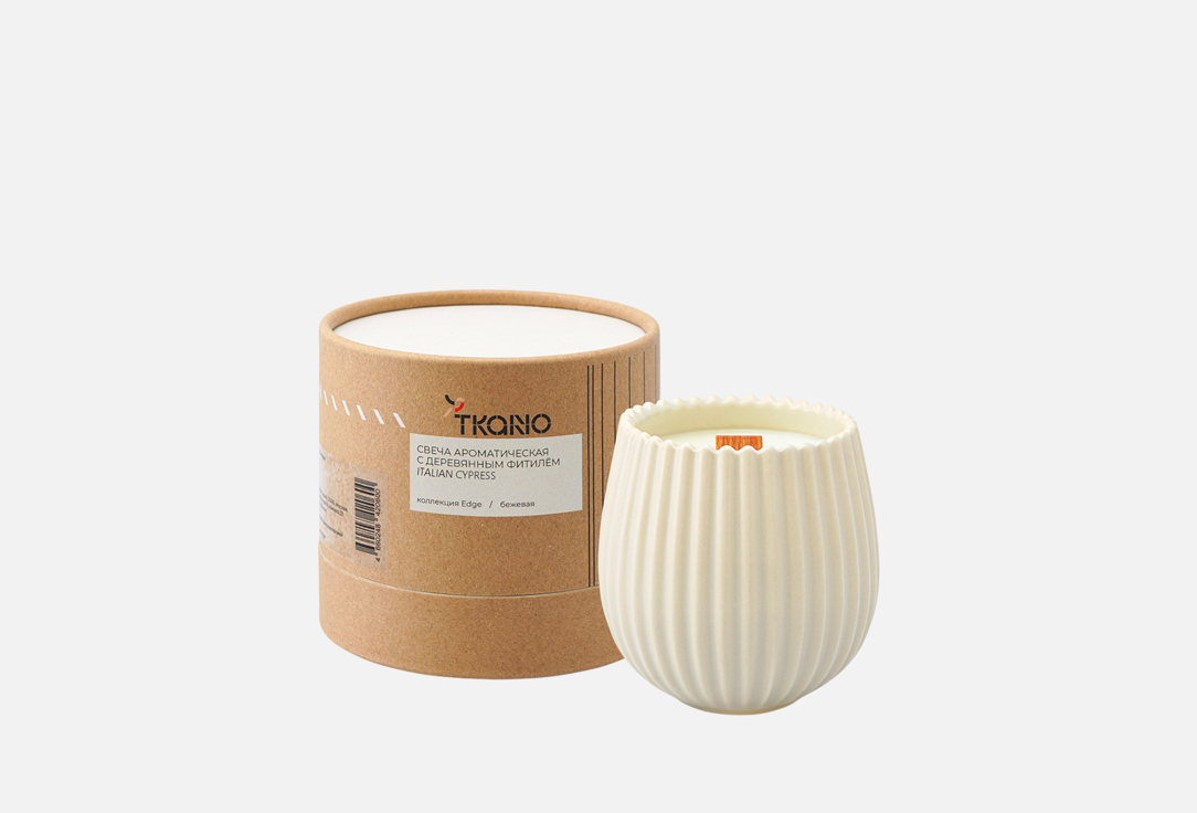 

Аромасвеча TKANO, Белый, Italian Cypress, бежевый 400 г