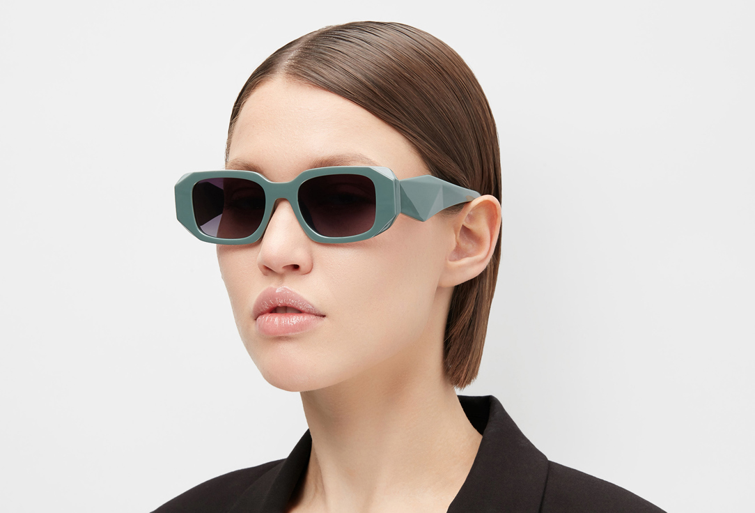 

Очки RUXARA, В пластиковой оправе серо-зеленые 1 шт