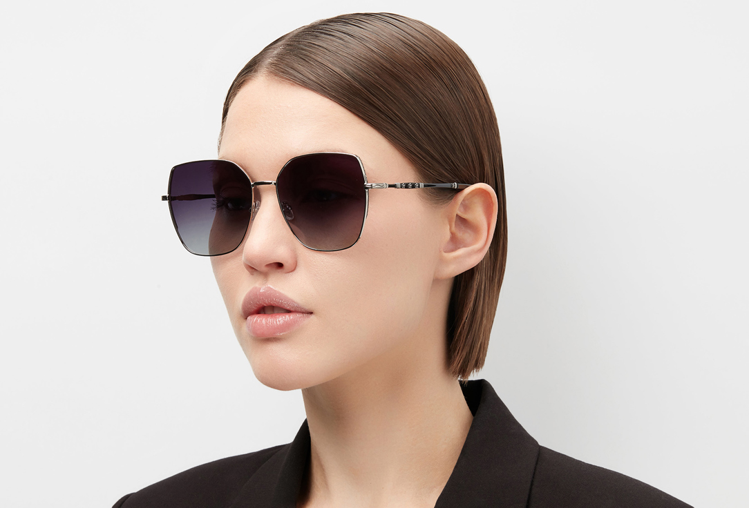 

Очки RUXARA, Квадратные темно - серые 1 шт