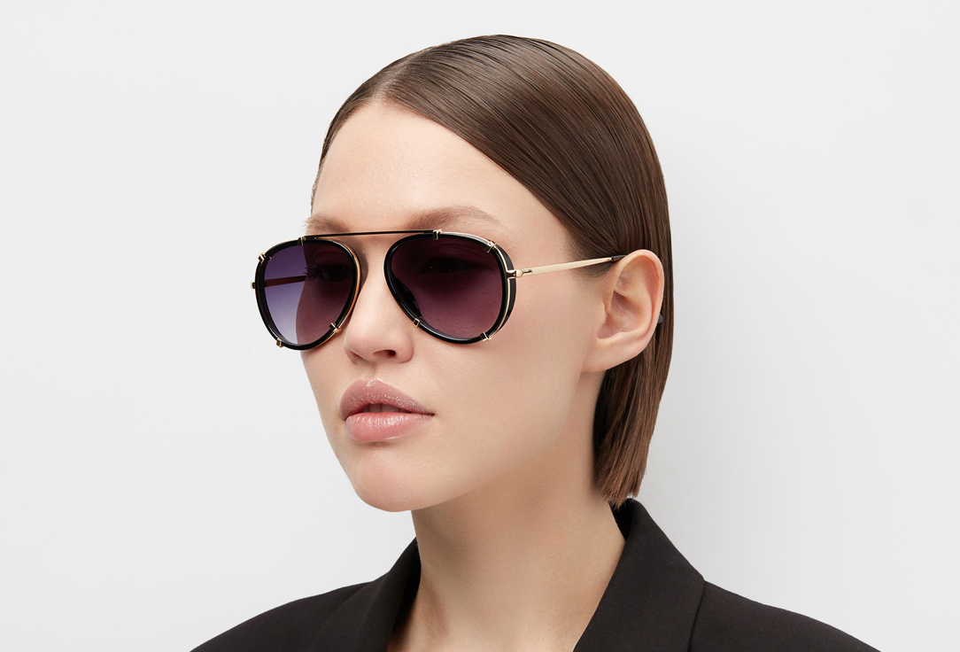 Изображение товара очки-авиаторы RUXARA черная оправа