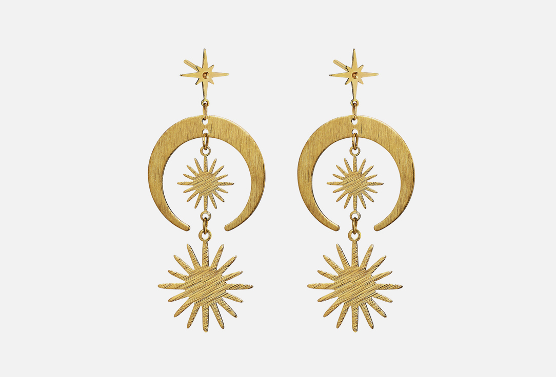 Изображение товара Серьги AUDEO Per aspera ad astra латунь с лунницами и звёздами для женщин