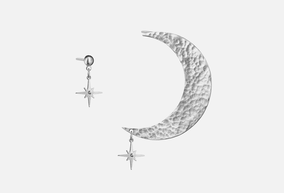 

Серьги AUDEO, АСИММЕТРИЧНЫЕ РАСТУЩАЯ ЛУНА С ПОСЕРЕБРЕНИЕМ 2 шт