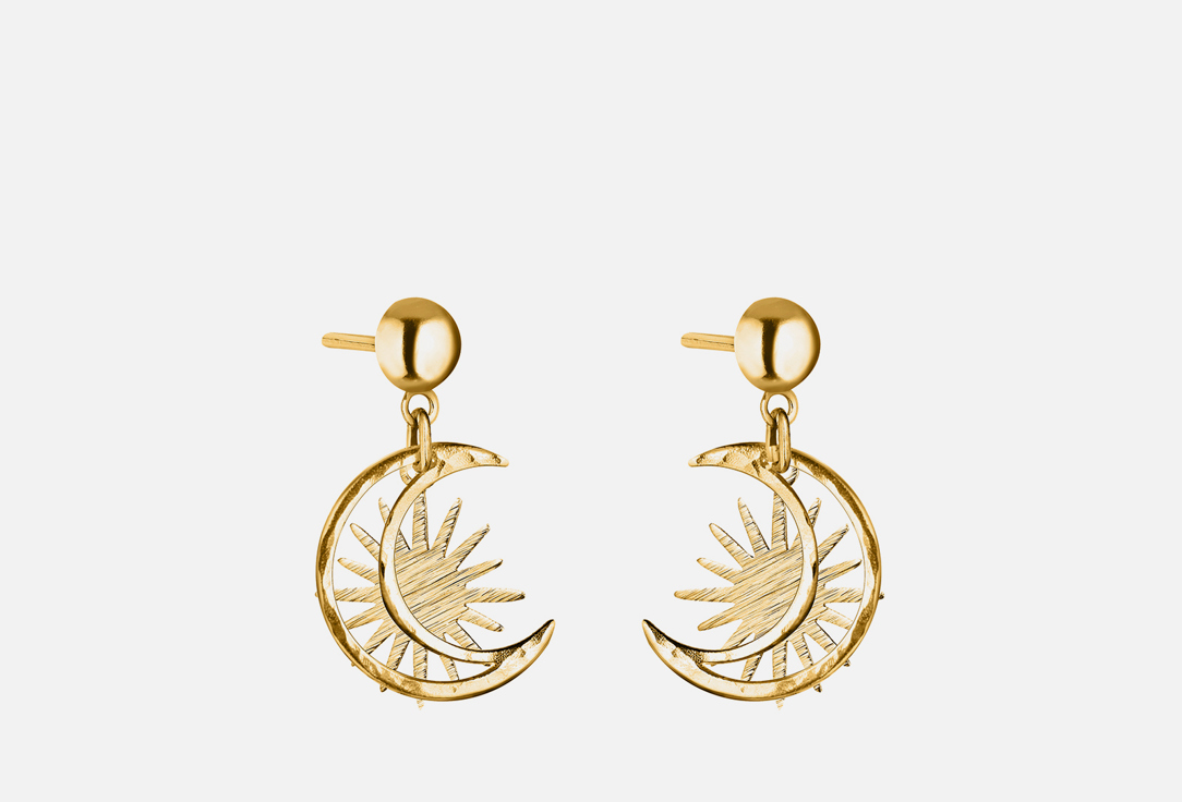 Изображение товара Миниатюрные серьги AUDEO ЛУННИЦА СОЛНЫШКО позолота для женщин