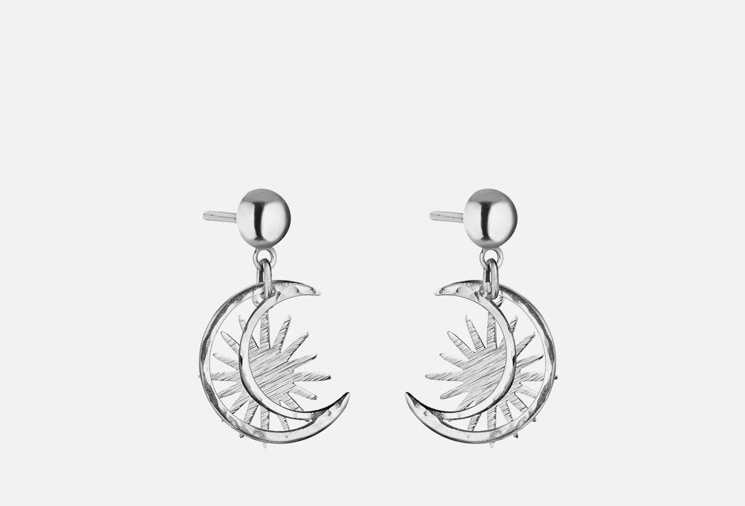 Изображение товара Серьги AUDEO ЛУННИЦА СОЛНЫШКО МИНИ ПОСЕРЕБРЕНИЕ