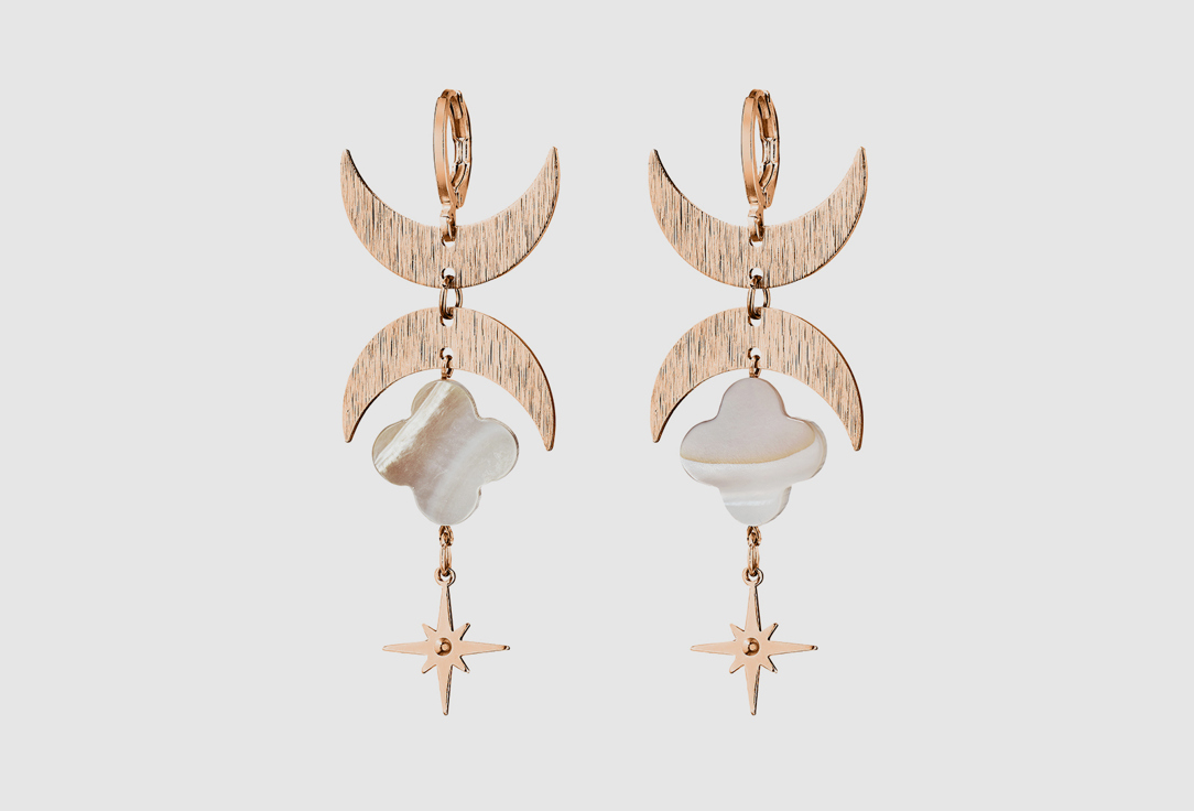 

Серьги AUDEO, СЕЙЛОР МУН розовая позолота 2 шт