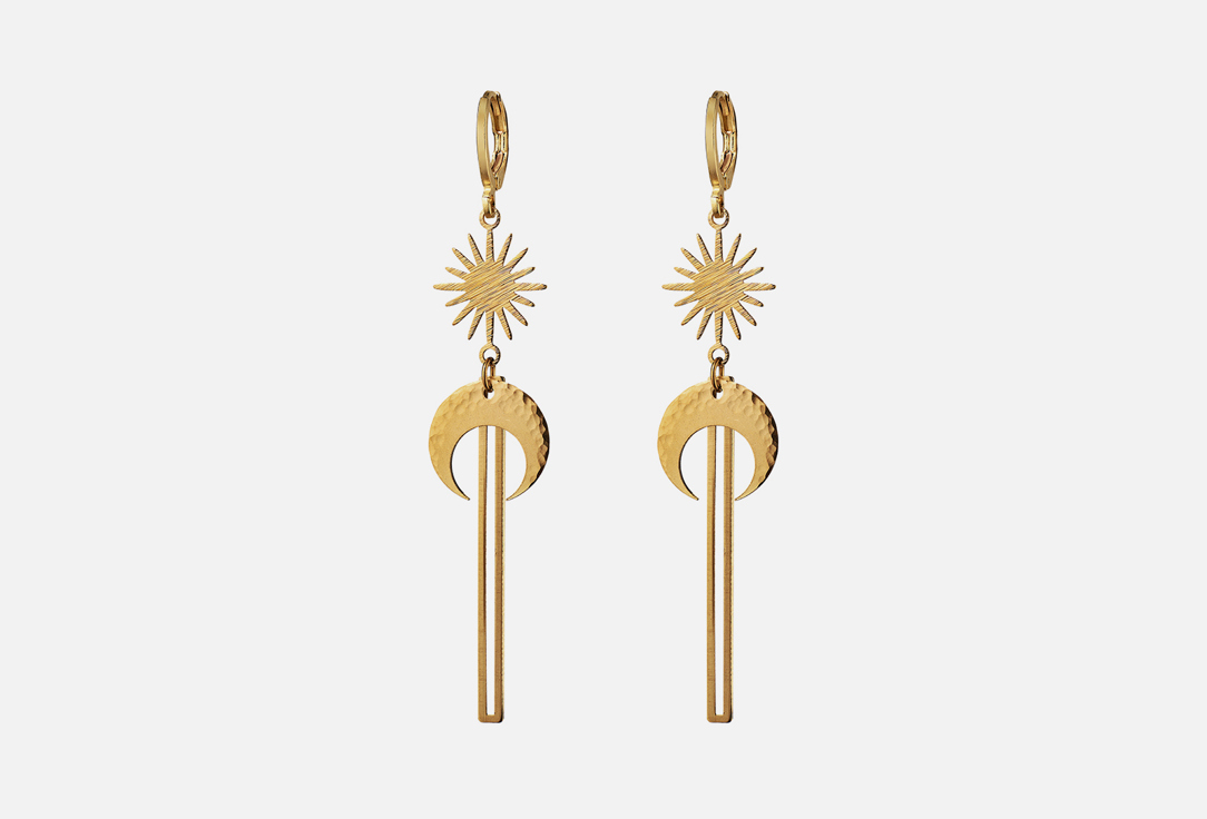 

Серьги AUDEO, УДЛИНЕННЫЕ НЕБЕСНЫЕ СВЕТИЛА ЛАТУНЬ 2 шт