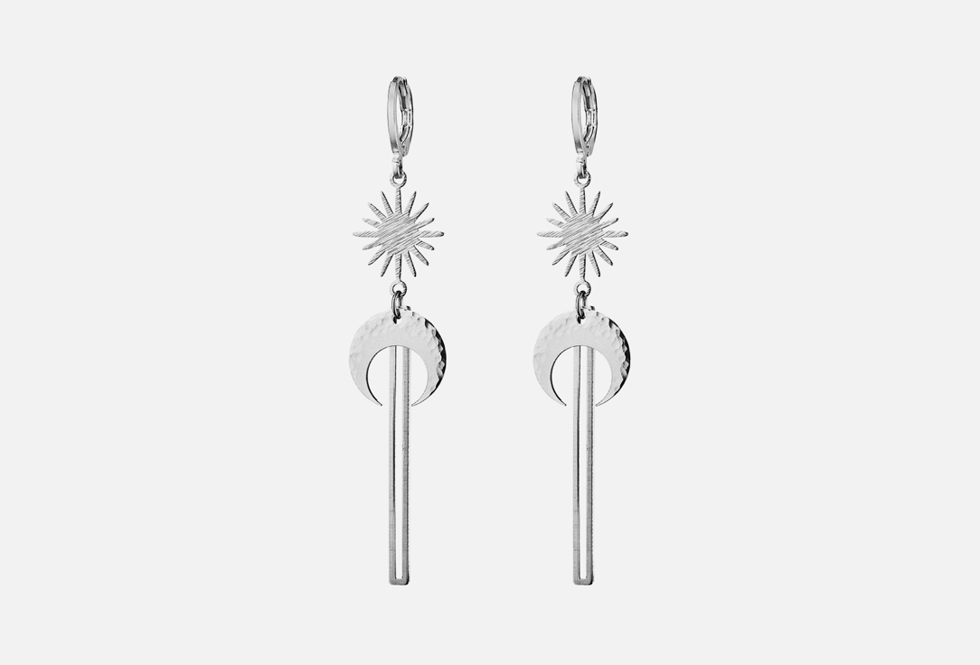 Изображение товара Серьги AUDEO УДЛИНЕННЫЕ НЕБЕСНЫЕ СВЕТИЛА С ПОСЕРЕБРЕНИЕМ