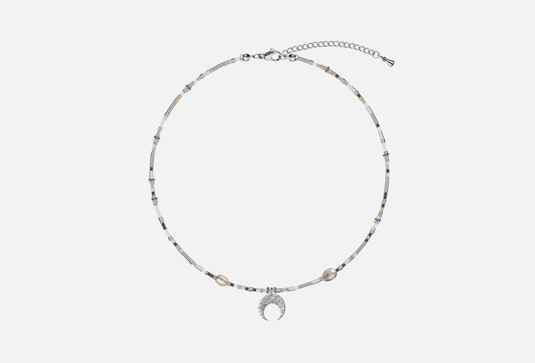 Изображение товара Чокер AUDEO НОЧНАЯ РОСА С ЖЕМЧУГОМ И ПОДВЕСКОЙ ЛУННИЦЕЙ ЛИЛОВЫЙ