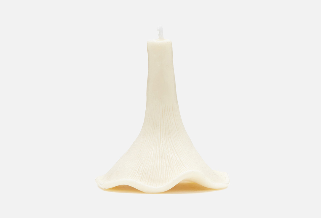 Изображение товара Свеча интерьерная Лисичка Белая из пчелиного воска с ароматом Дымчатый уд