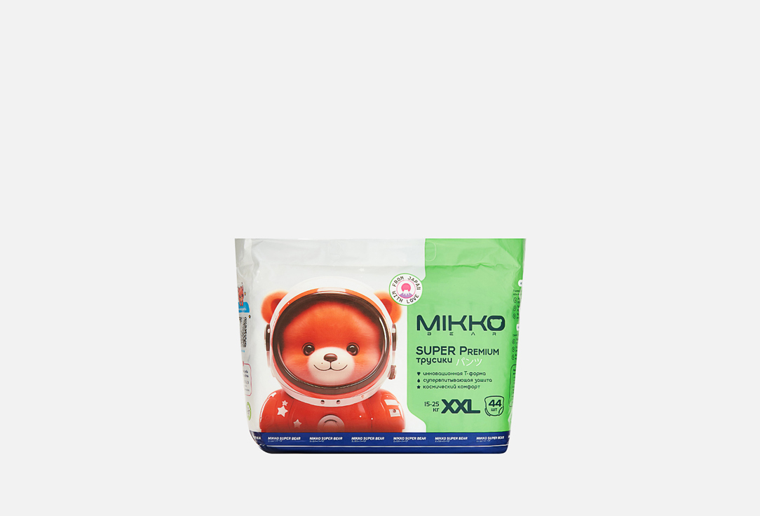 Изображение товара Подгузники-трусики для детей Mikko bear Super Premium XXL (15-25 kg)