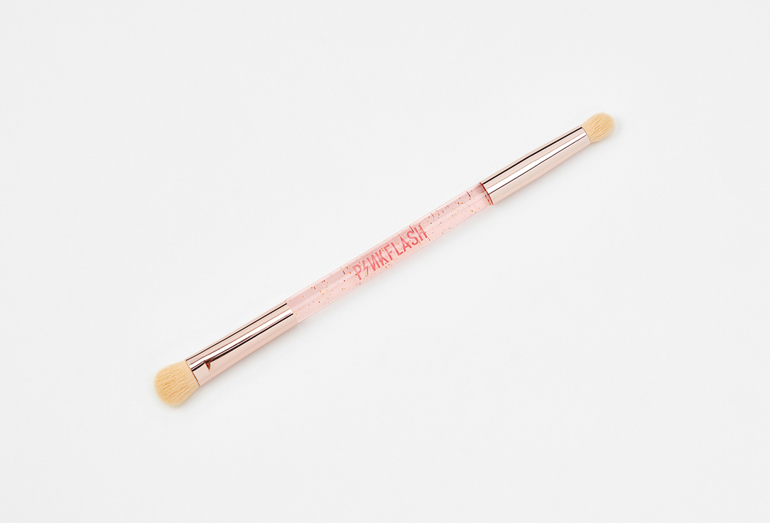 Двусторонняя кисть для теней Pink Flash Double Head Eyeshadow Brush 