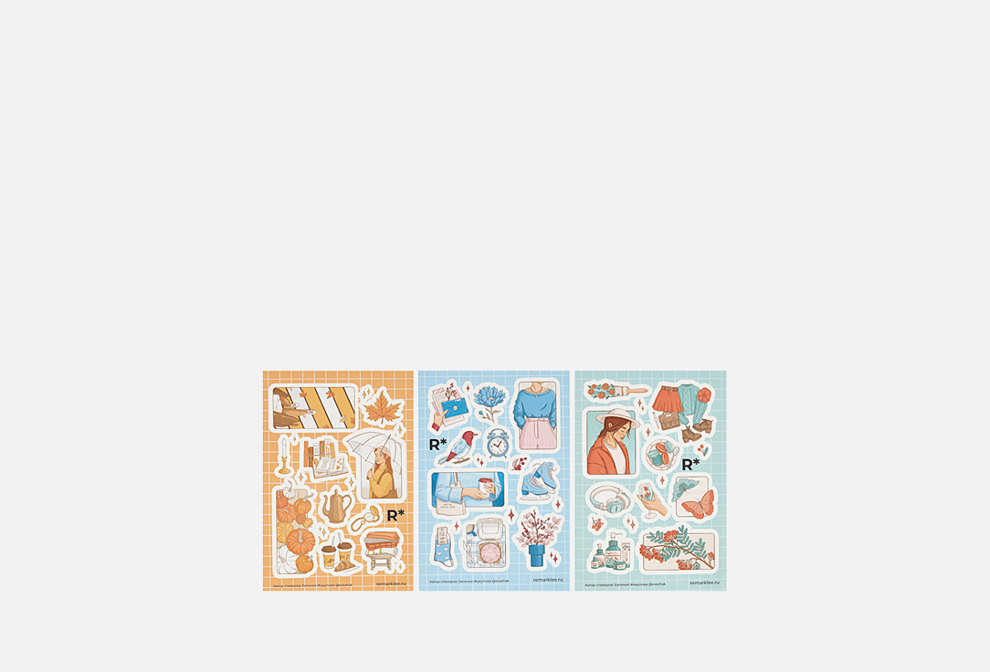 

Набор стикеров REMARKLEE, Цветные моменты 3 шт