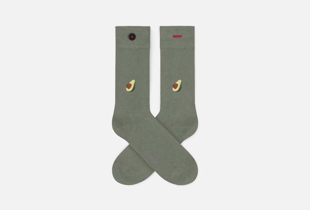 Изображение товара Высокие носки A-dam Green avocado из органического хлопка и переработанного волокна