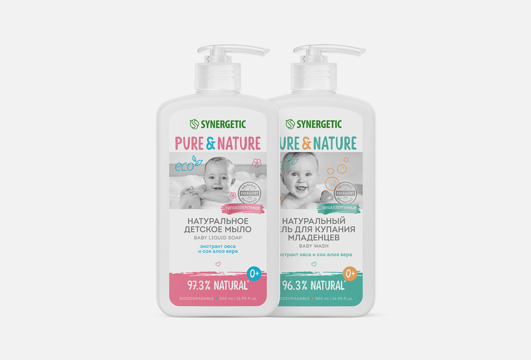 

Набор для душа и ванны SYNERGETIC, Для самых маленьких 2 шт