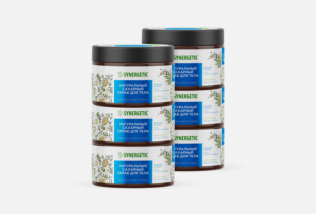 Изображение товара Набор скрабов для тела Synergetic Кокос и масло макадамии
