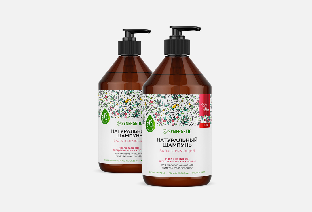 

Набор для ухода за волосами SYNERGETIC, Балансирующий 2 шт