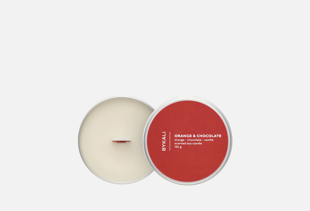 Изображение товара Ароматическая свеча BYKALI Апельсин и шоколад для уюта и релакса