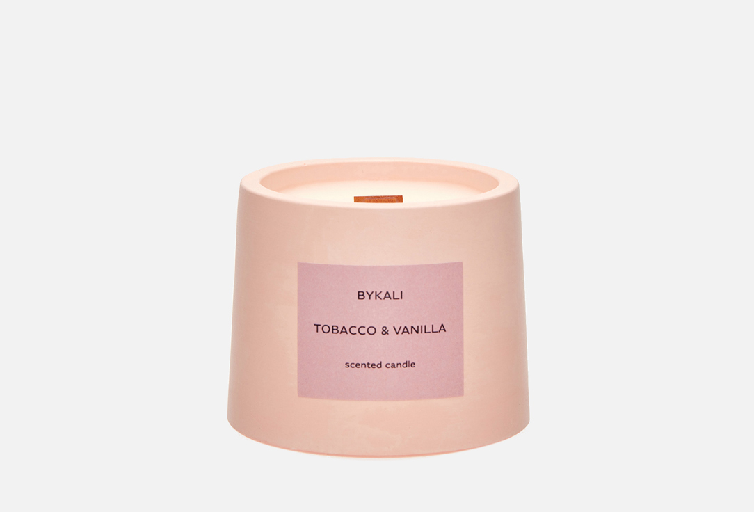 Изображение товара Ароматическая свеча BYKALI Табак и ваниль 120 мл натуральный соевый воск