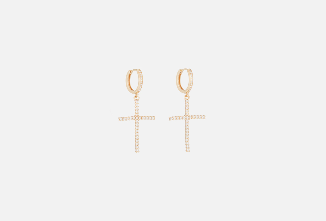 

Серьги MUR J, Cross Earrings Grand Gold 2 шт
