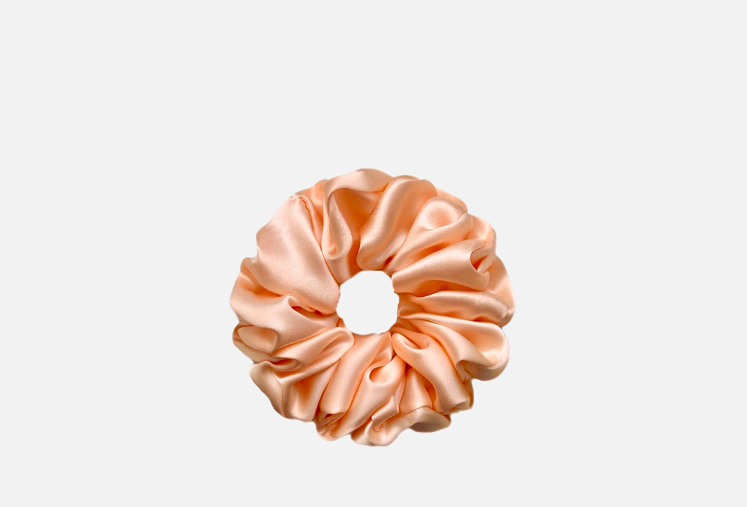 Изображение товара Шелковая резинка для волос Silk Universe персик макси натуральный шелк