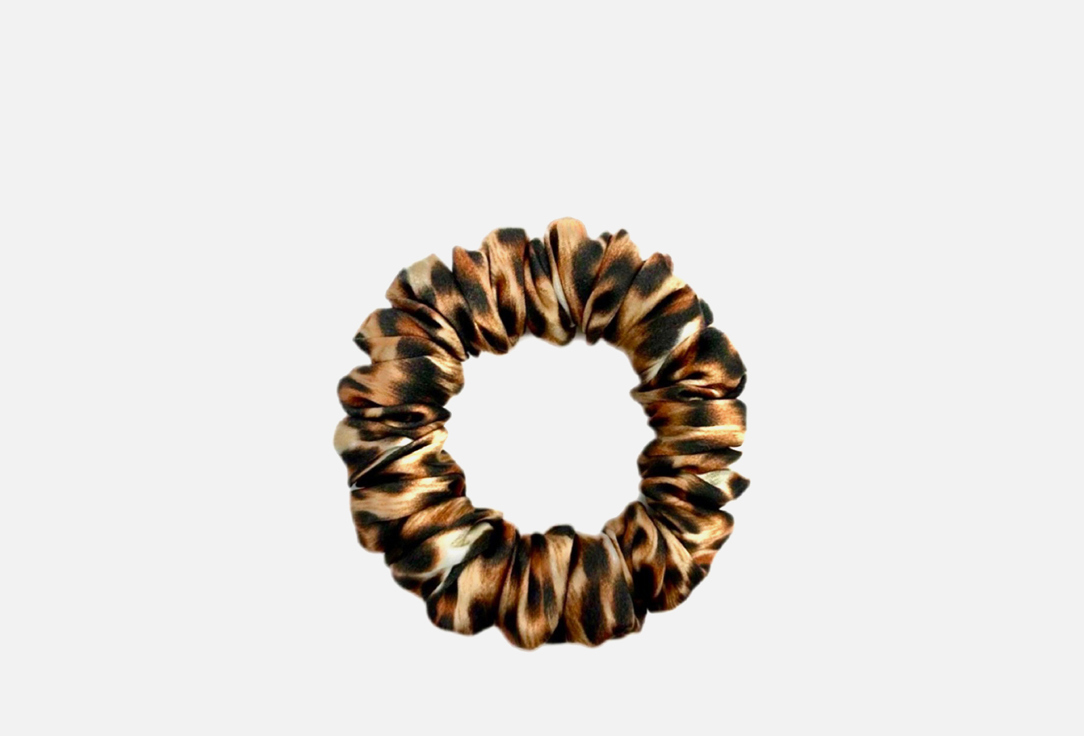 Изображение товара шелковая резинка для волос Silk Universe леопард