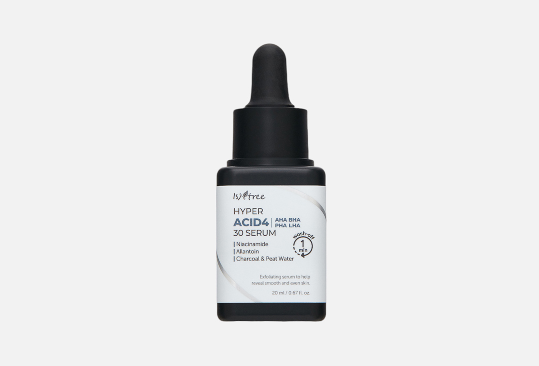 Изображение товара Сыворотка-эксфолиант для лица IsNtree Hyper acid4 aha bha pha lha 30 serum
