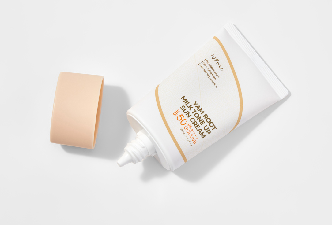 IsNtree Тонирующий солнцезащитный крем для лица SPF 50+ PA++++  Yam root milk tone up