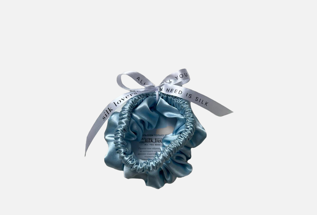 

Набор шелковых резинок для волос SILK LOVERS, Mini-Standart Голубой 2 шт