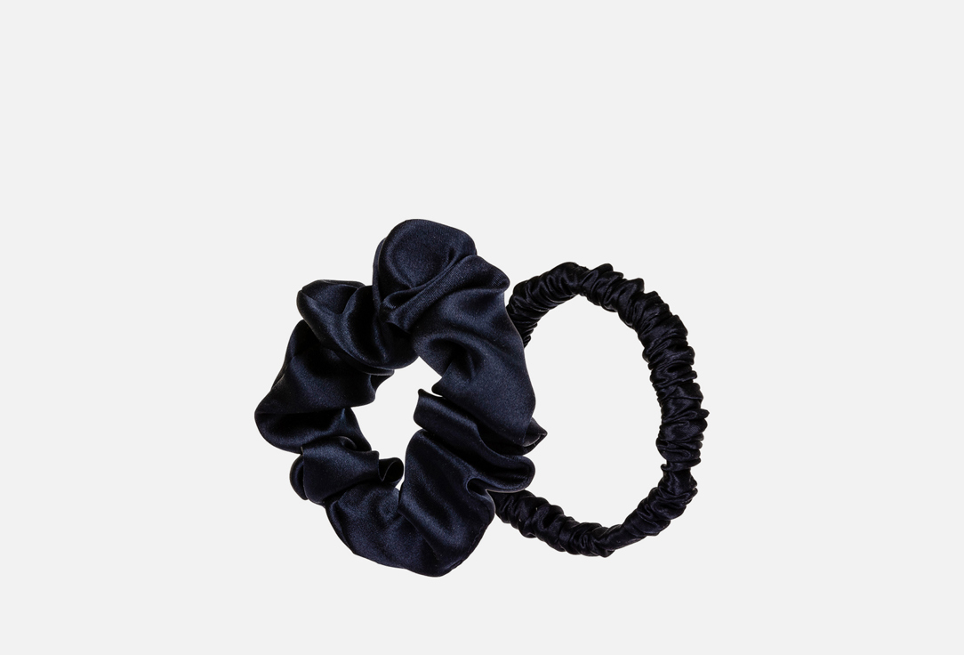 

Набор шелковых резинок для волос SILK LOVERS, Mini-Standart Синий 2 шт