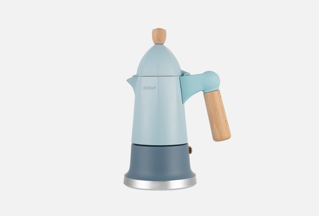 Изображение товара Гейзерная кофеварка Kitfort KT-7153 для 3 чашек - быстрое приготовление ароматного кофе