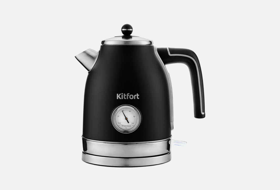 Чайник KITFORT KT-6102-1 black with silver 1 шт