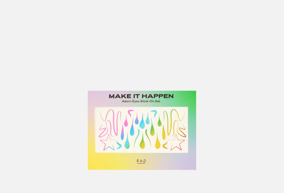 Изображение товара Набор наклеек для лица RAD Adorn Eyes Stick-On Set 001 яркие стрелки и рисунки