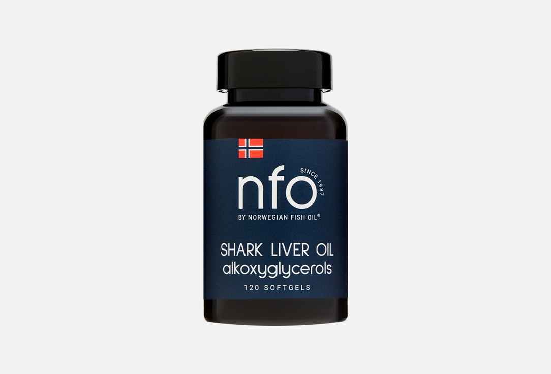 Изображение товара БАД Омега-3 Жир печени акулы 500 мг капсулы NFO для иммунитета и кожи